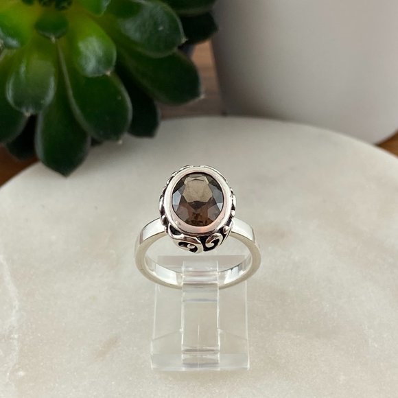 Silpada Jewelry - Silpada Ring 925 Sterling Silver Smoky Quartz Size 7